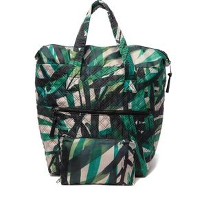 Sondra Robert’s Large Nylon Tote Green